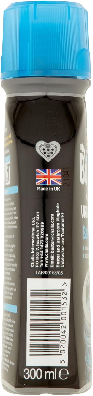 Buster Bathroom Drain Unblocker 300ml, Pack of 2 – Fast-Acting Sink & Shower Unblocker for Hair and Soap Scum 5
