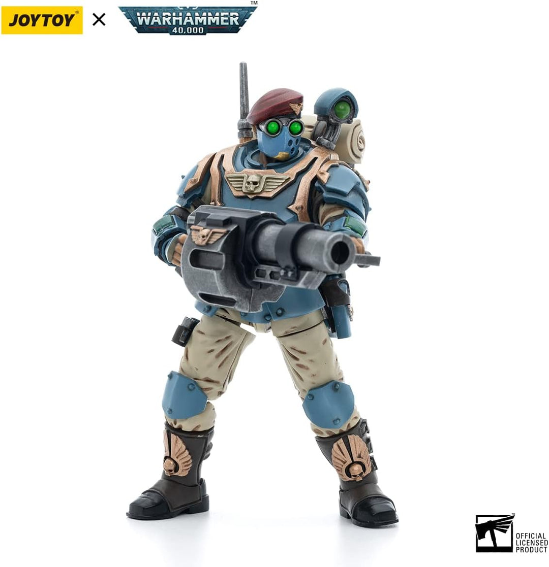 Bloomage Joytoy WH 40K Astra Militarum Tempestus Sci Com Grenadier 1/18 Action Figure (JT5161)