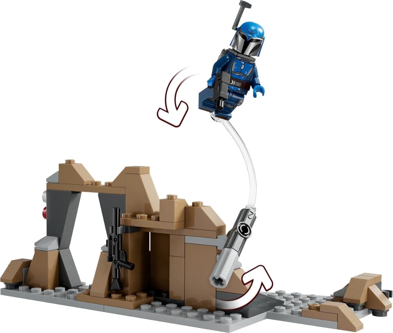 LEGO Star Wars: The Mandalorian Ambush on Mandalore Battle Pack - Building Toy Set for Kids 6+ 9