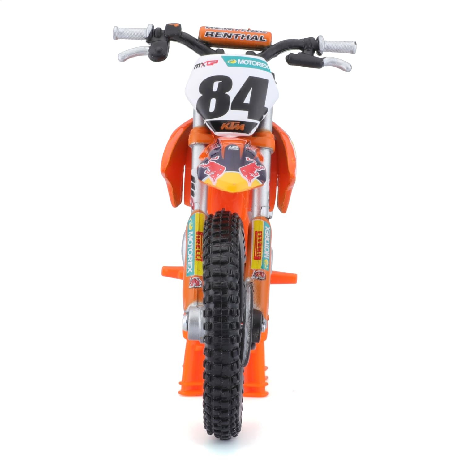 Bburago KTM 450 SX-F Factory Edition 2018 Diecast Motorbike 1:18 Scale Metal Orange 3