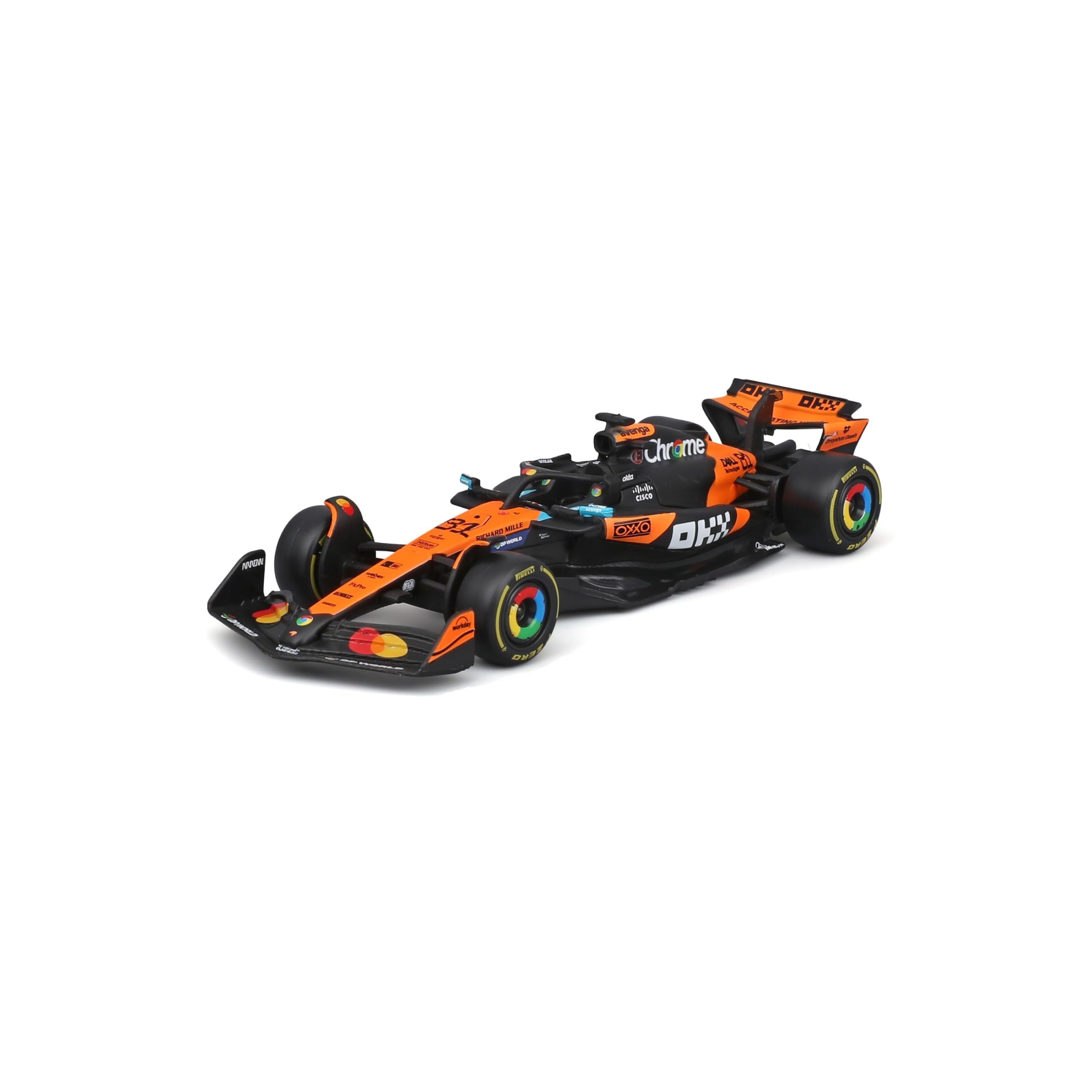 Bburago McLaren MCL39 2025 #81 Piastri 1:43 Scale Diecast Car | Papaya/Black Livery | Metal Construction 2