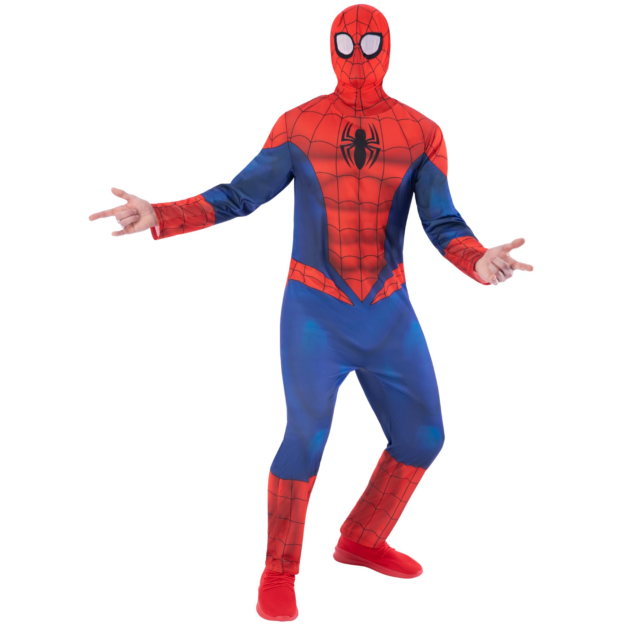Rubies Official Spider-man Adult Costume - Men's Medium, Jumpsuit & Mask Included 1