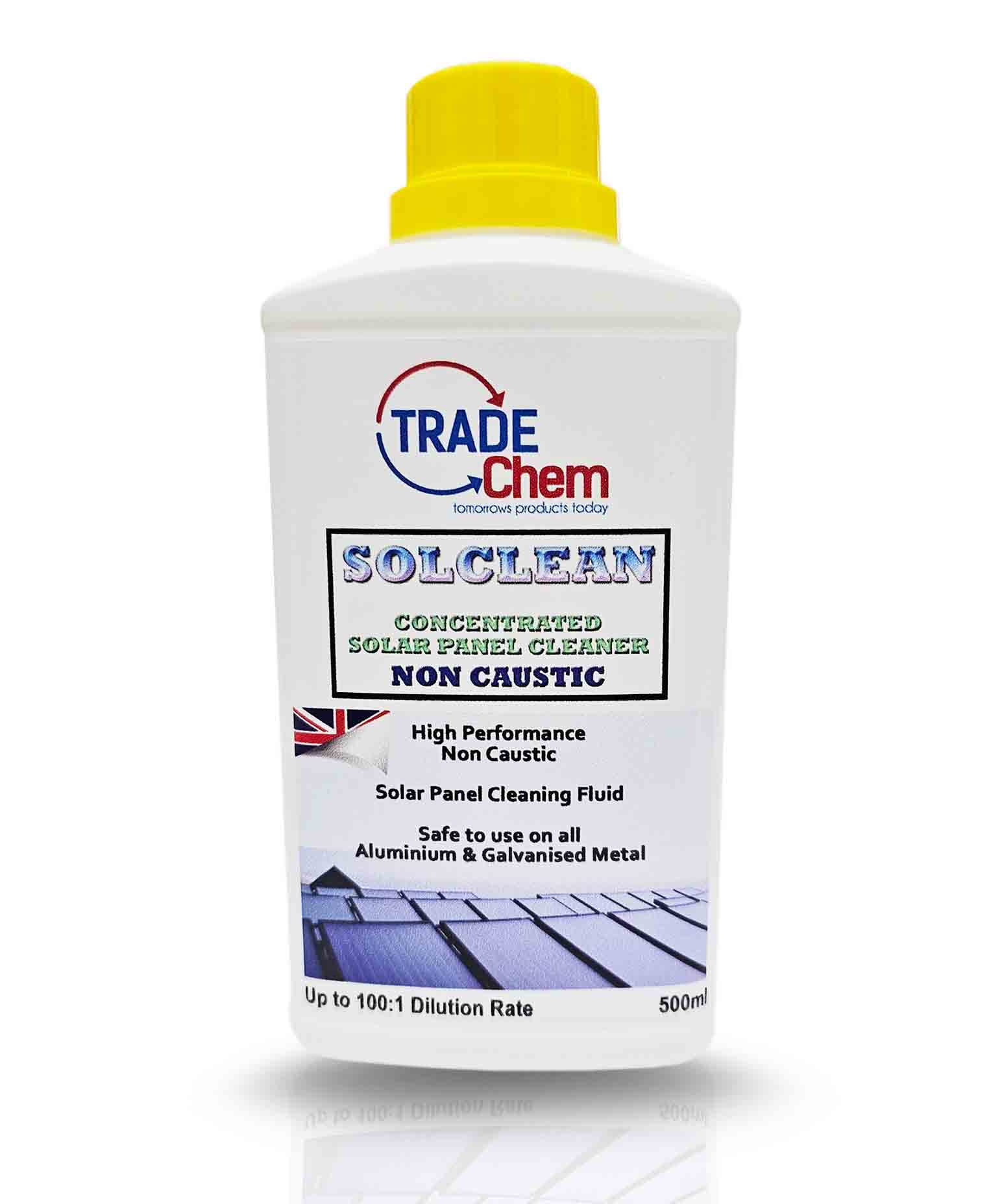 Trade Chemicals Sol Clean Concentrated Solar Panel Cleaner - 500ml Citrus Scent