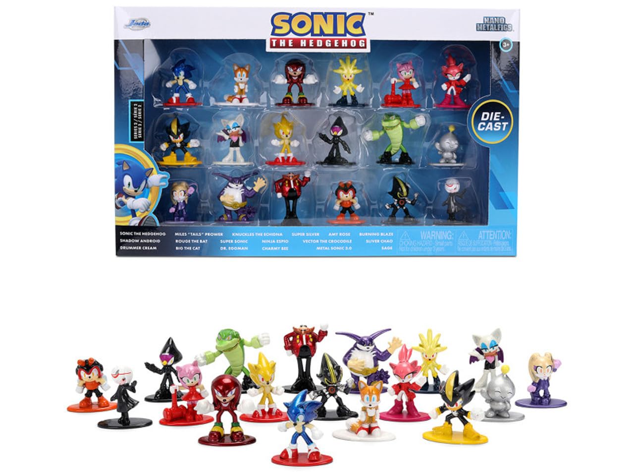 Jada SONIC NANOFIGS MULTIPACK WAVE 2 Die-Cast Figures