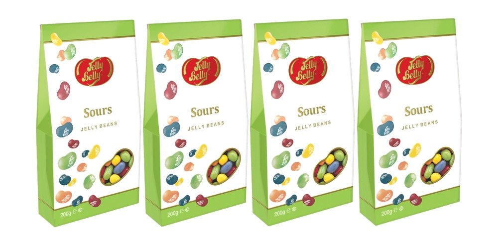 Jelly Belly Sours Gable Gift Box - Mouth-Watering Flavours | 200g