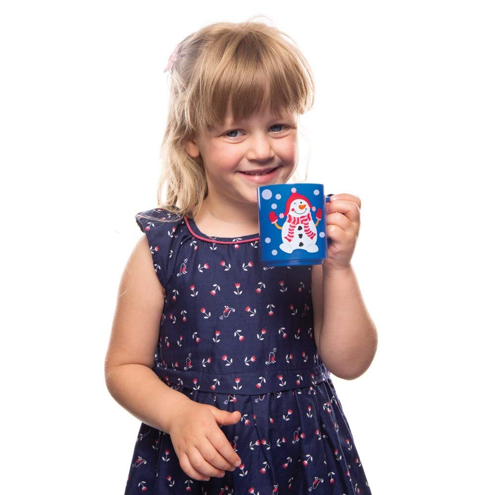 Baker Ross Jolly Snowman Mugs - Christmas Party Favour Mugs for Kids (Pack of 4) 5