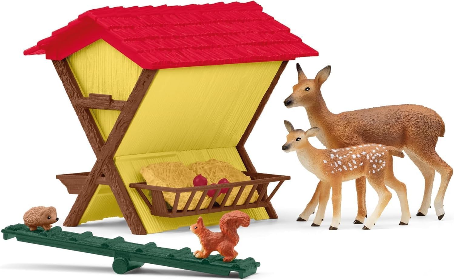 Schleich 42658 FARM WORLD Feeding the Forest Animals Playset | 39 Pieces | Ages 3+ 10