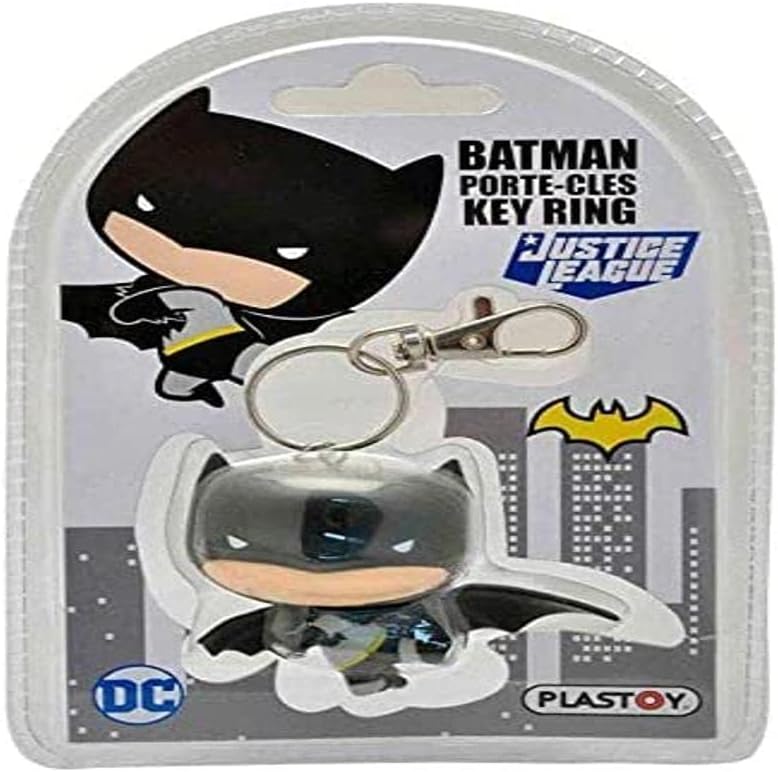 Chibi Batman Keyring - Collectible Action Figure for Ages 3+