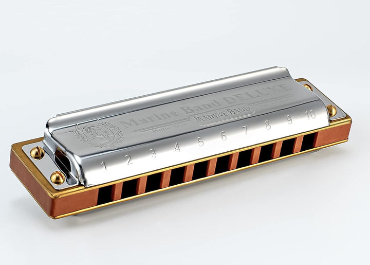 Hohner Marine Band Deluxe M200501X C Harmonica - Professional Grade, Handmade in Germany