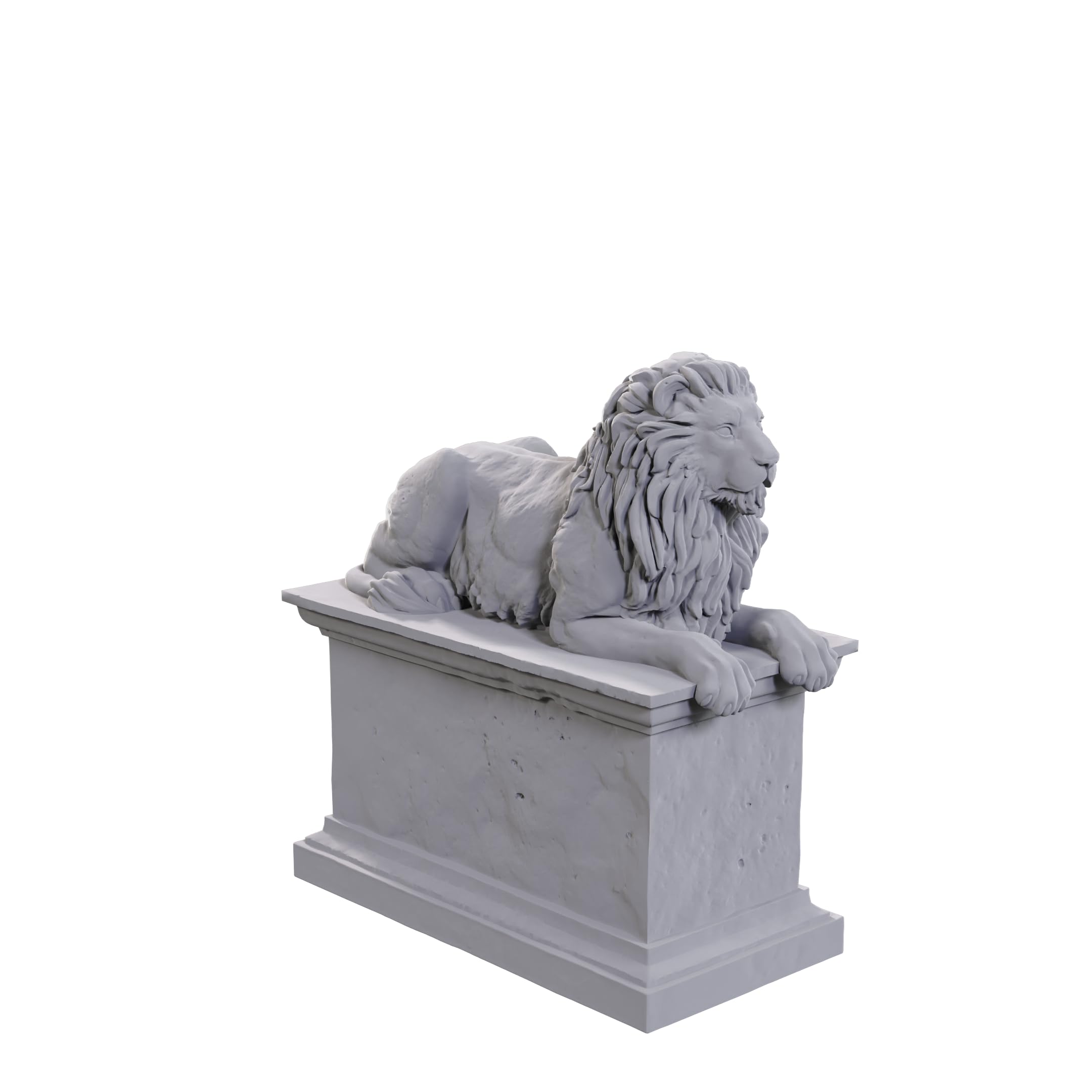 WizKids Deep Cuts Stone Lion/Animated Stone Lion (Wave 24) - Ready to Paint Plastic Figure | Adult