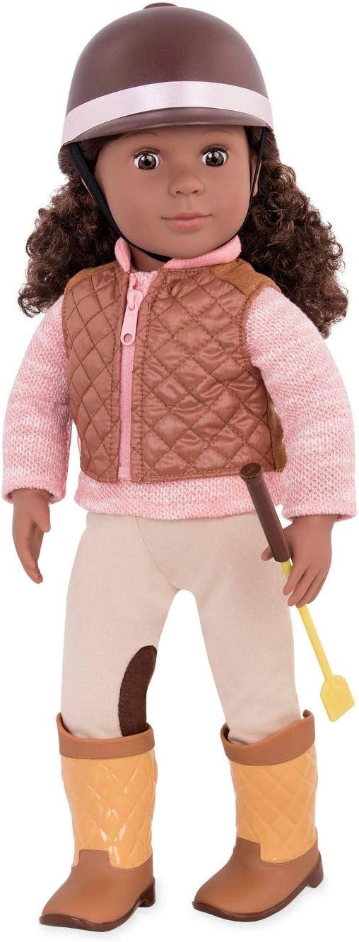 Our Generation Riding in Style Equestrian Outfit - 18" Doll Accessory Set with Helmet & Riding Crop 2