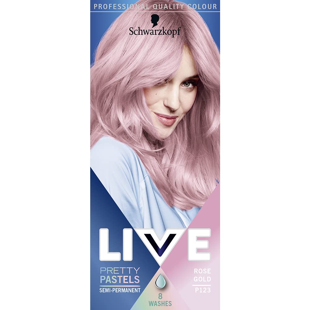 Schwarzkopf LIVE Pretty Pastels Rose Gold Semi-Permanent Hair Dye (50ml)