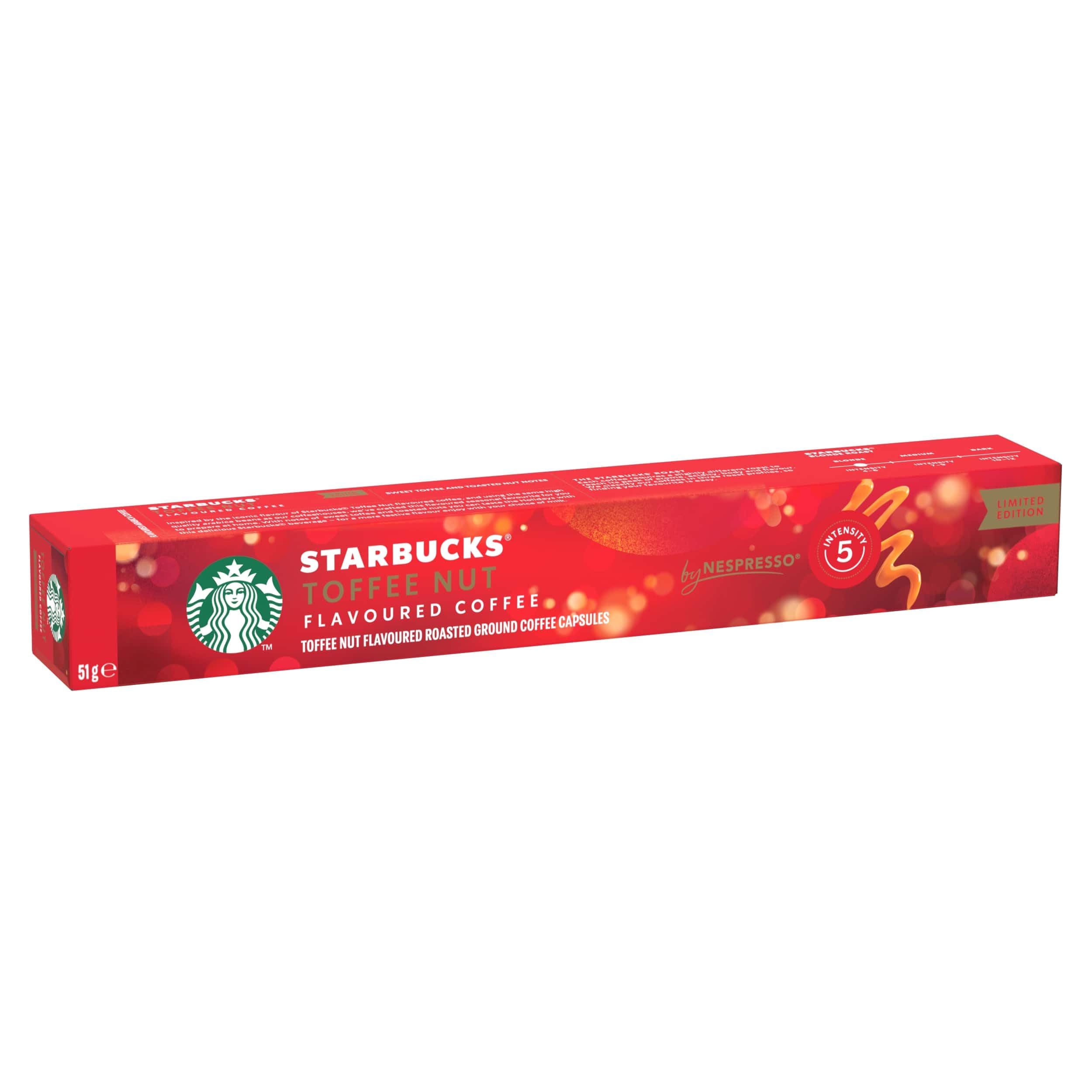 STARBUCKS - Toffee Nut Flavoured Coffee by Nespresso, Blonde Roast, Single-Serve Capsules 7