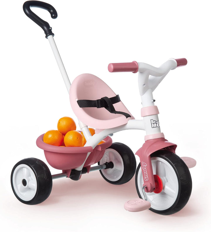 Smoby Be Move Pink Children's Tricycle - Safe and Ergonomic Tricycle for Kids Aged 15 Months to 3 Years