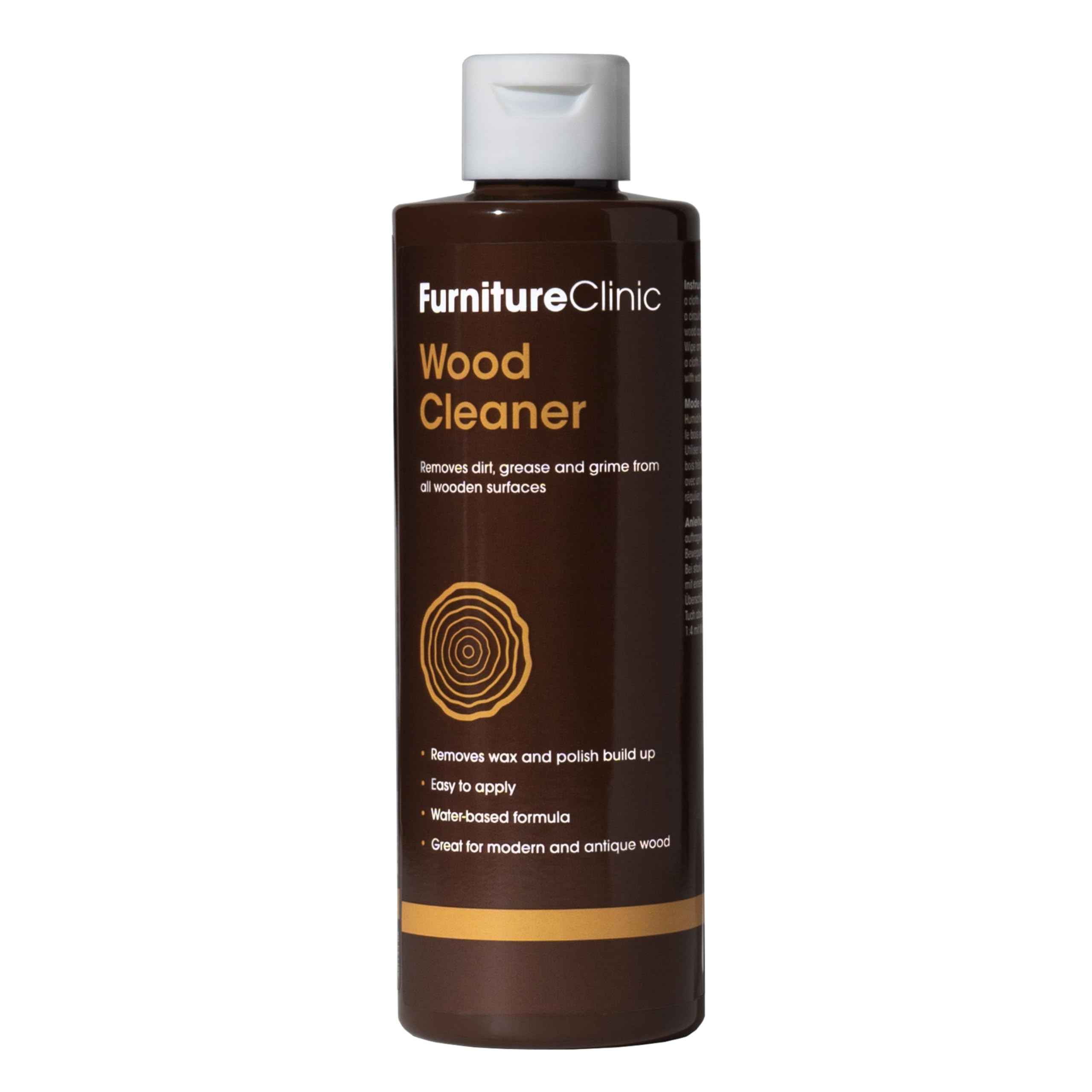 Furniture Clinic Wood Cleaner - Cleans All Wood Finishes | 500ml Liquid Polish