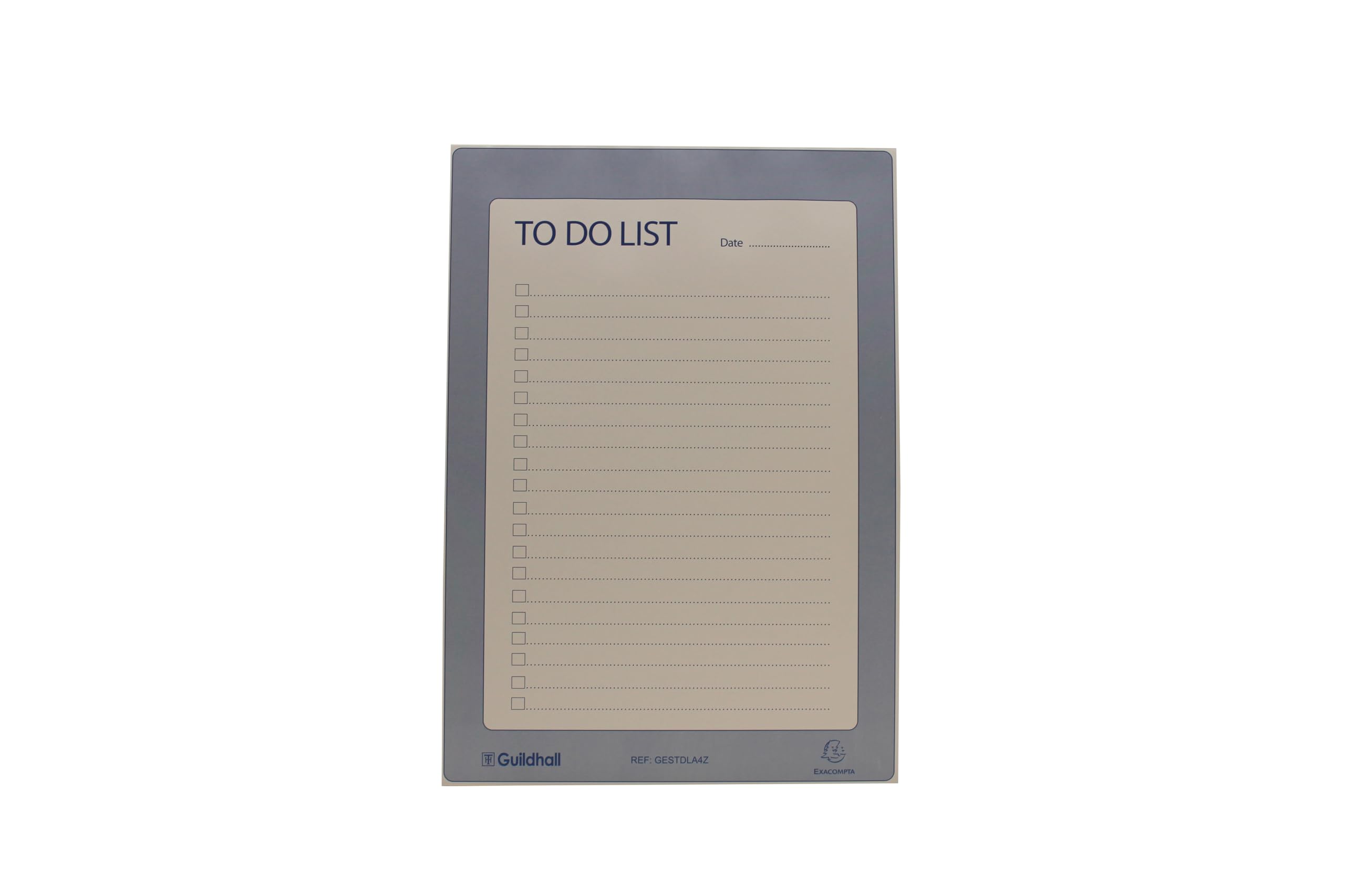 Exacompta Guildhall Essentials To Do List Pad - A4 Size, 60 Sheets, Blue/White 3