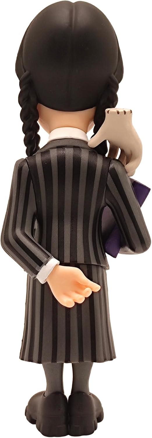 Minix Collectible Figurines Wednesday Addams Series - Wednesday Addams with Thing Collectible Figure (WED-01)