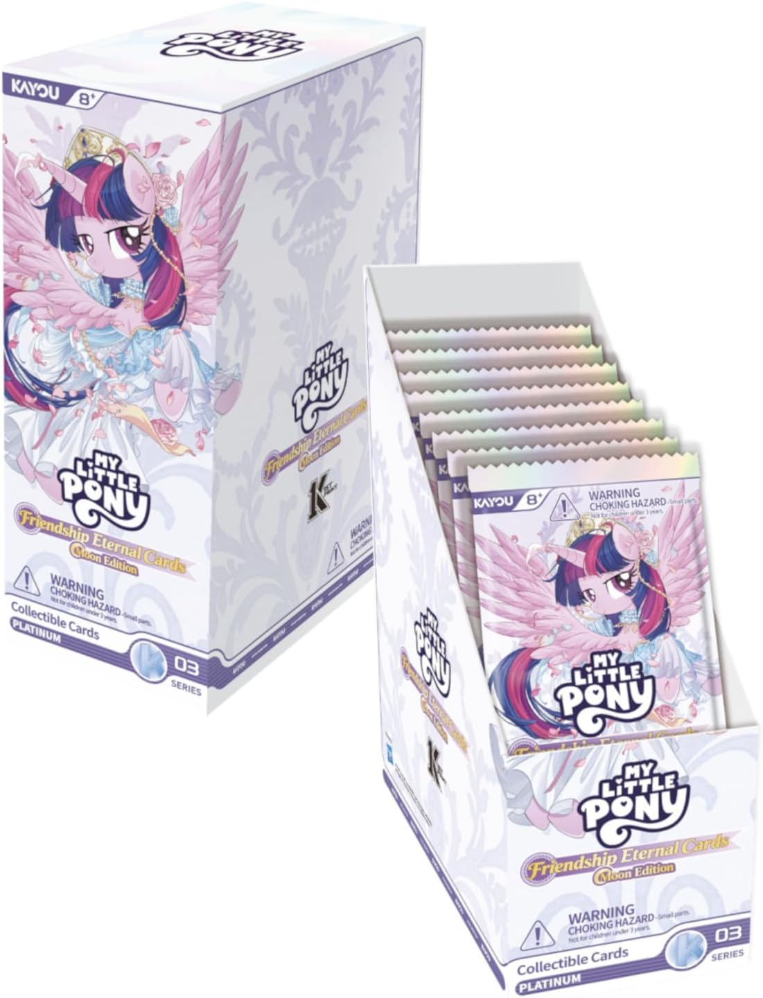 Kayou My Little Pony: Friendship Eternal - Moon Edition 3-B Collectible Card Game Booster Packs | 12 Packs Per Box