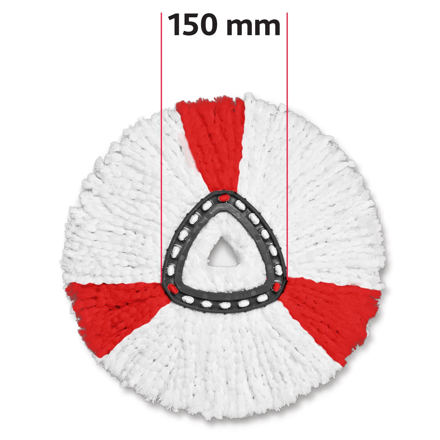 Vileda Turbo 2in1 Mop Head Replacement Refill - 2 Count | Removes 99% Bacteria | Washable Microfiber 8