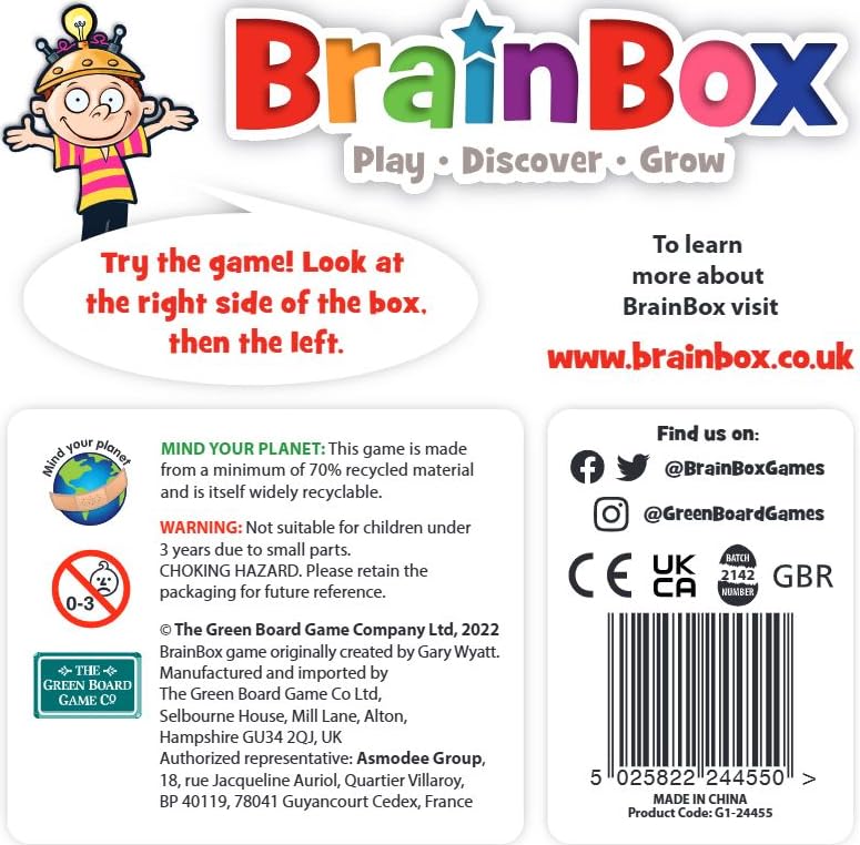 BrainBox Lass uns Französisch lernen (2022) | Kartenspiel | Ab 8 Jahren | 1+ Spieler | 10+ Min