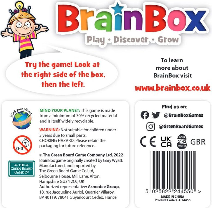 BrainBox Lass uns Französisch lernen (2022) | Kartenspiel | Ab 8 Jahren | 1+ Spieler | 10+ Min