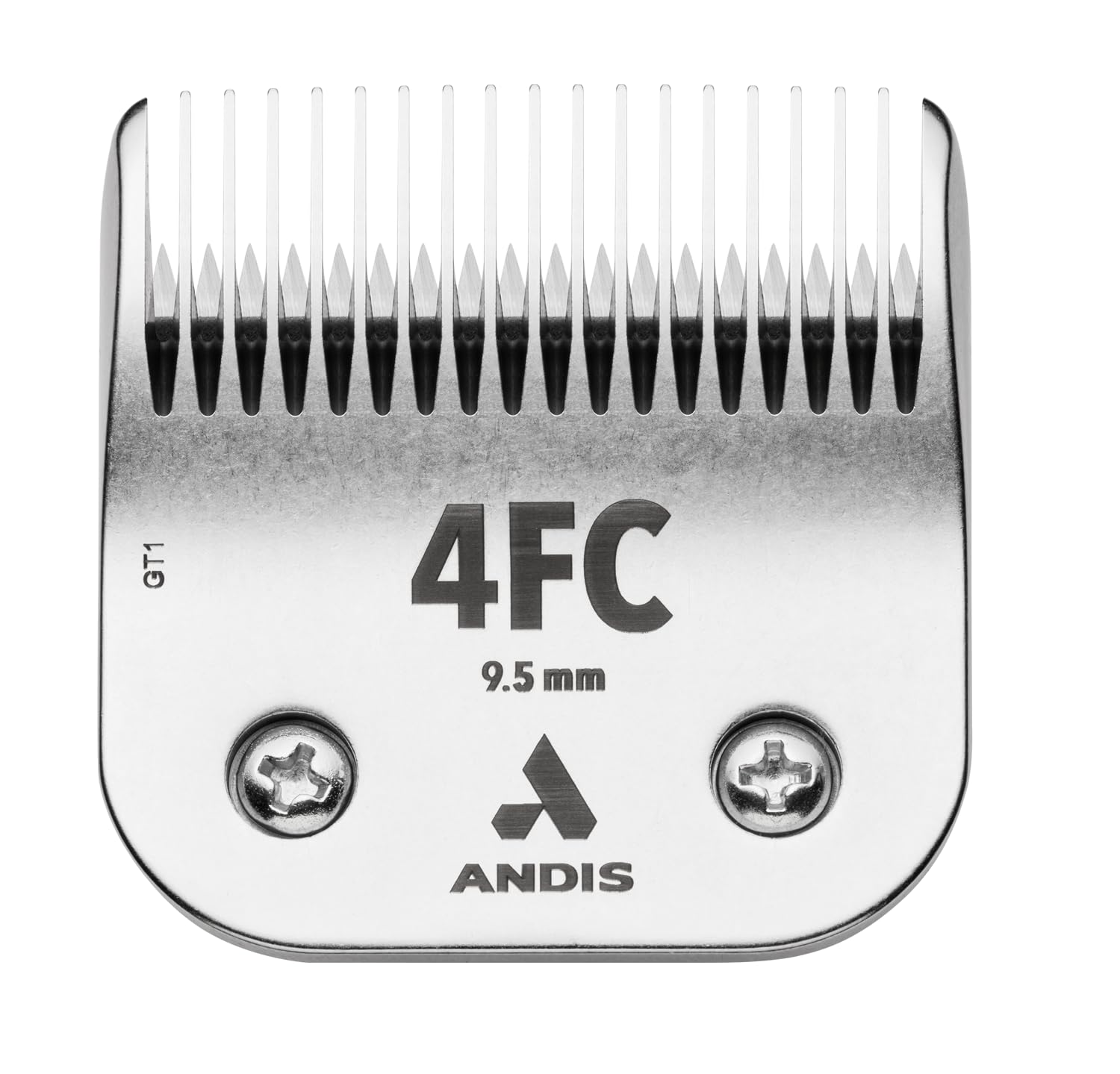 Andis 72615 CeramicEdge Carbon-Infused Steel Pet Clipper Blade - Size 4FC | 3/8' Cut | Chrome 1