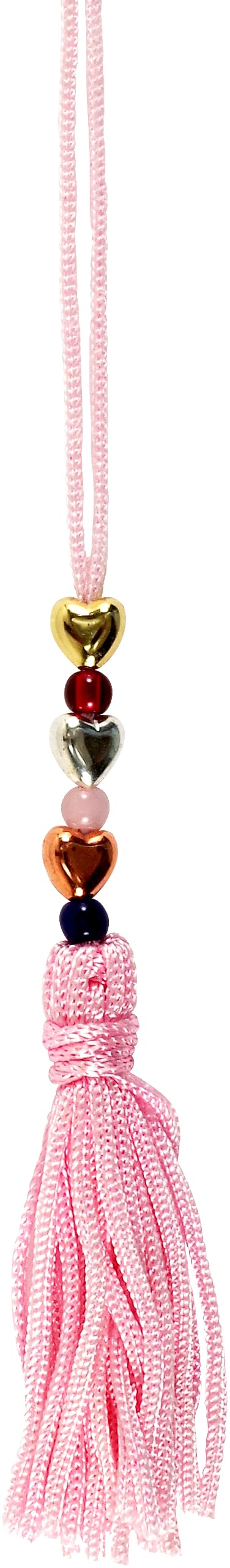 Peter Pauper Press Tree of Hearts Beaded Bookmark - Silver Foil Accents | Cardstock Ruler Back 2