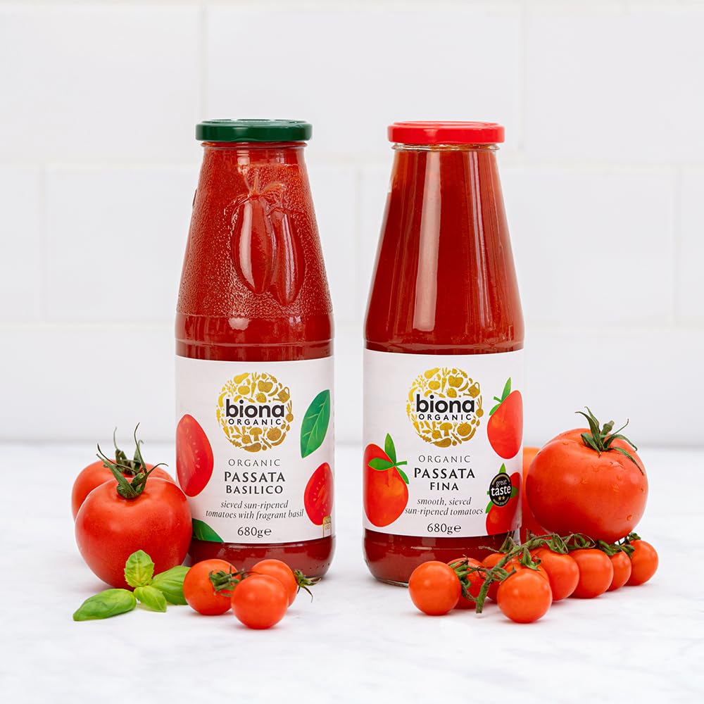 Biona Organic Passata Fina - Smooth Sieved Tomatoes Base | 680g