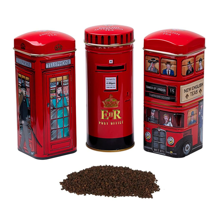 New English Teas Heritage Range English Icons - English Tea Selection Triple Tin Gift Pack
