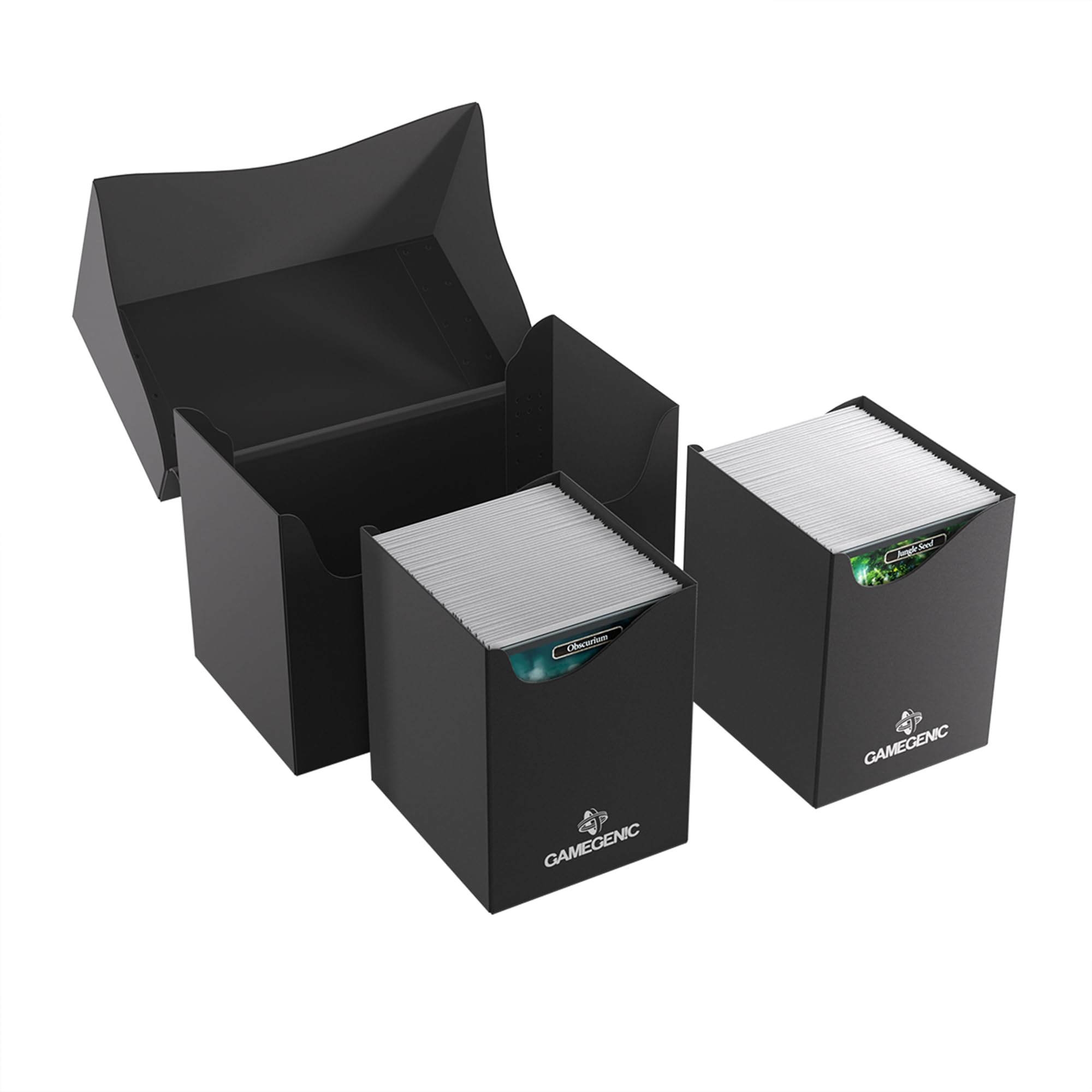 Gamegenic Double Deck Holder 200+ XL Black Card Storage Box 5