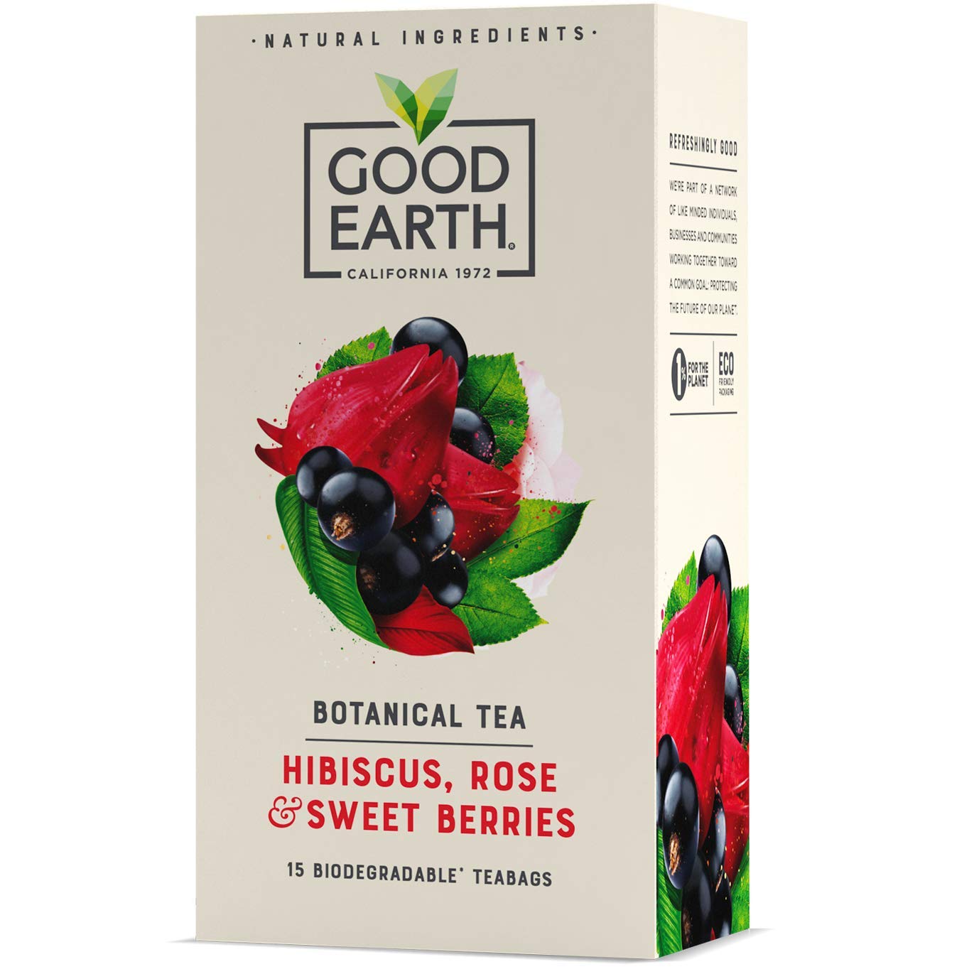 Good Earth Tea Co. Hibiscus, Sweet Berries & Rose Tea - 5 x 15 Teabags