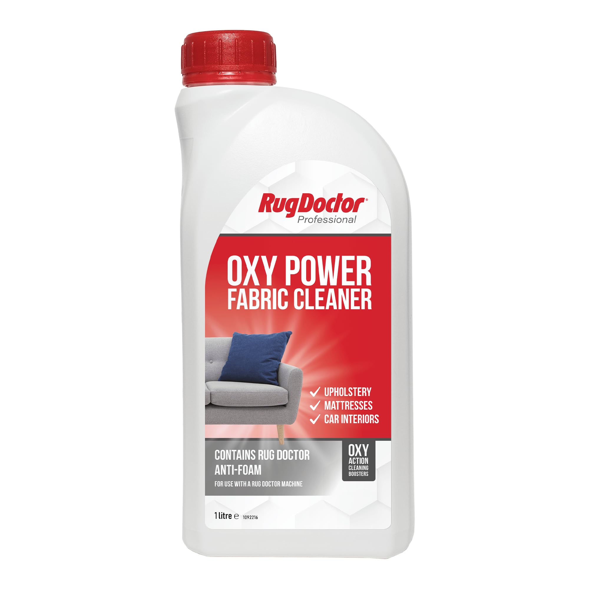 Rug Doctor Oxy Power Fabric Cleaner with Anti Foam - Double Concentrated, 1 Litre 1