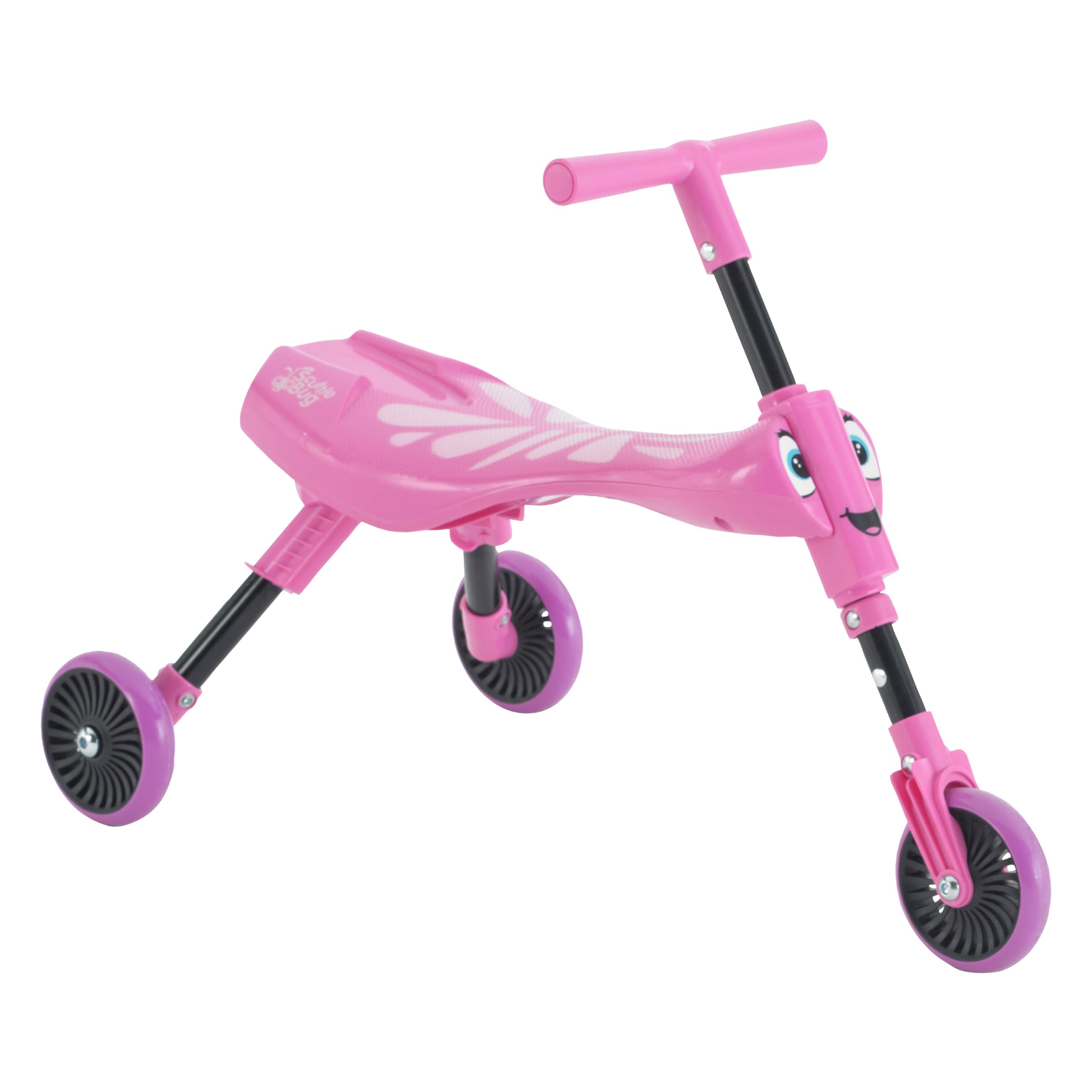 Scuttlebug 3-Wheel Foldable Ride-On Tricycle - Butterfly Design for 1+ Year Olds 1
