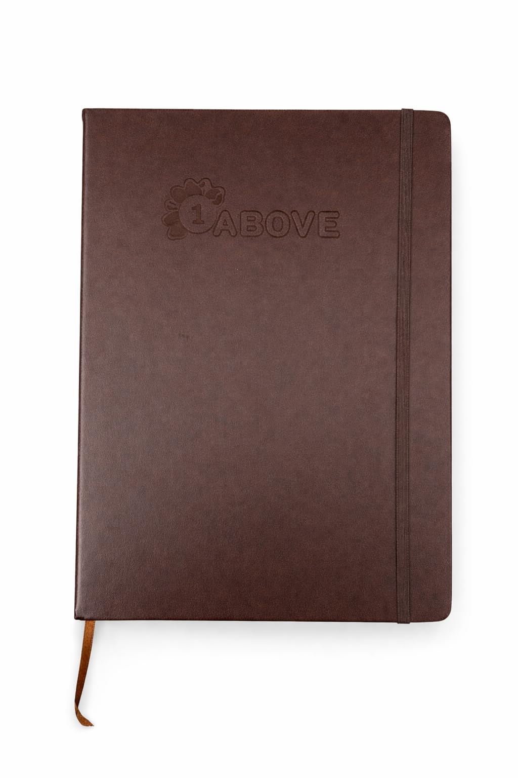 1ABOVE A4 Soft Feel Executive Notebook | Tan Hardback Journal | 160 Lined Pages