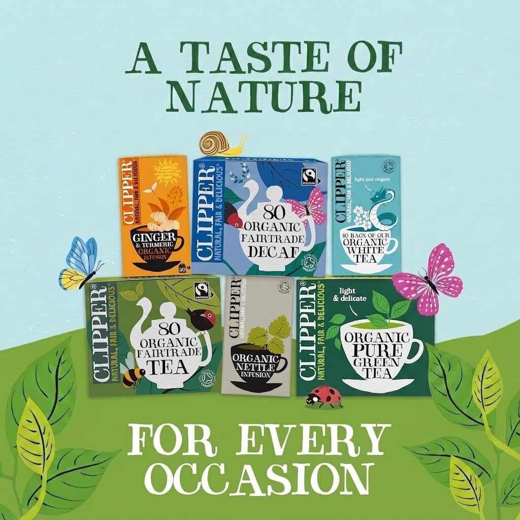 Clipper Natural, Fair & Delicious Organic Everyday Black Tea - 320 Teabags (4 x 80 Count) 7