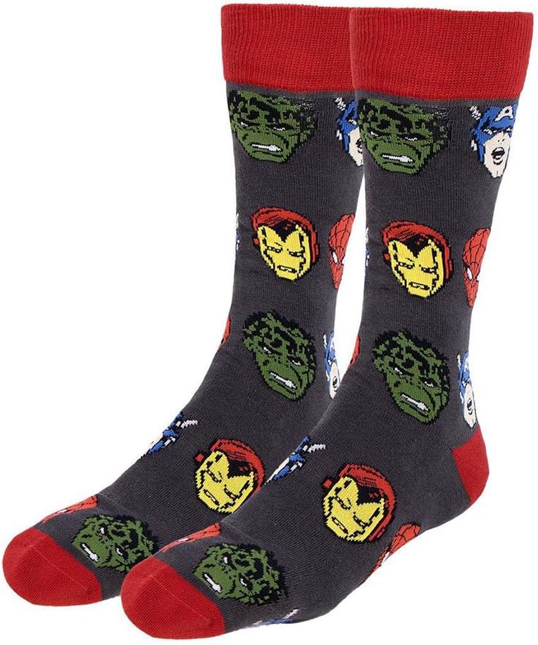 Avengers Marvel Cotton Socks - Multicolor (Size 35-41)