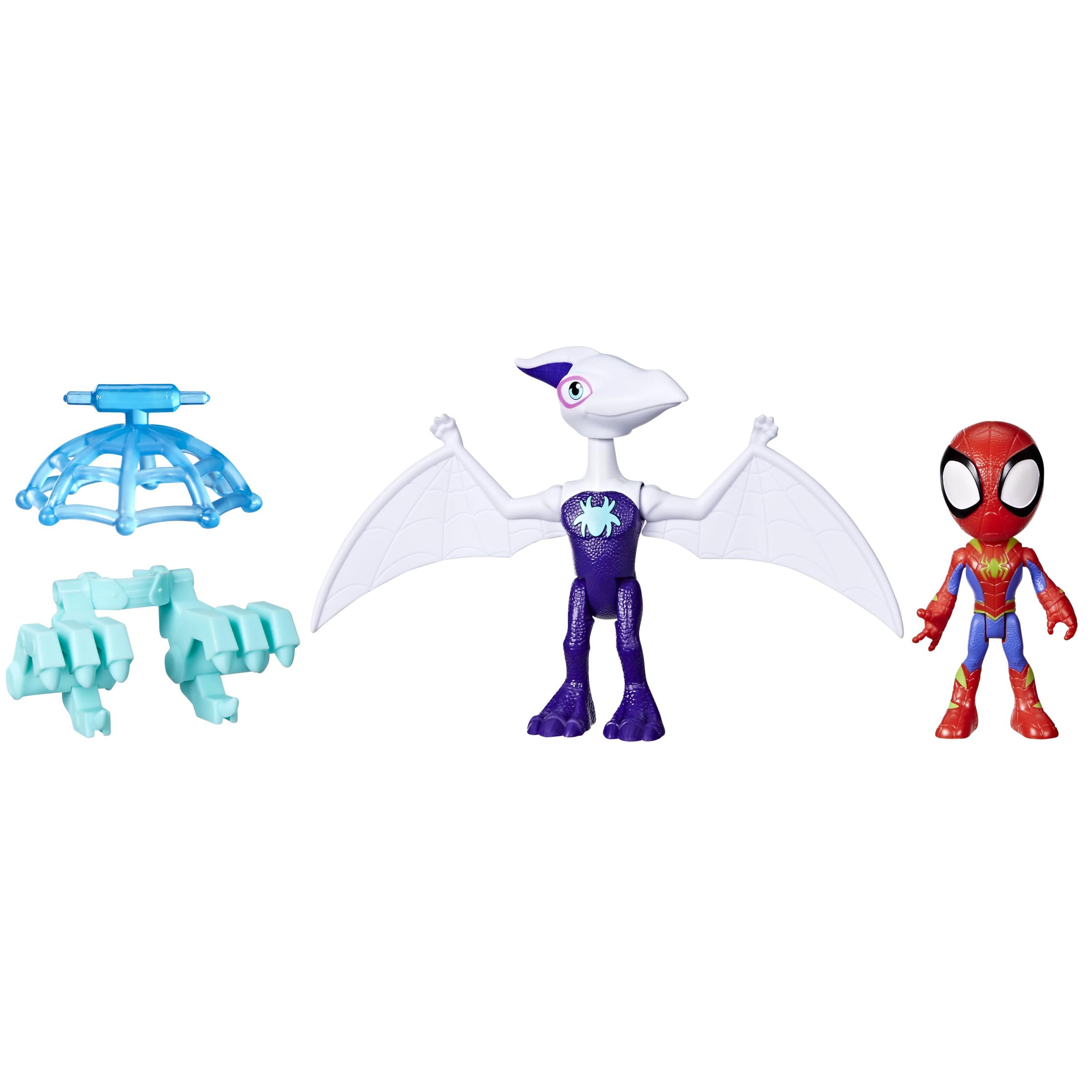 Spidey and His Amazing Friends Ghostasaurus & Spidey Action Figures 2-Pack - Hero Reveal & Dino-Webs Play for Ages 3+ 2
