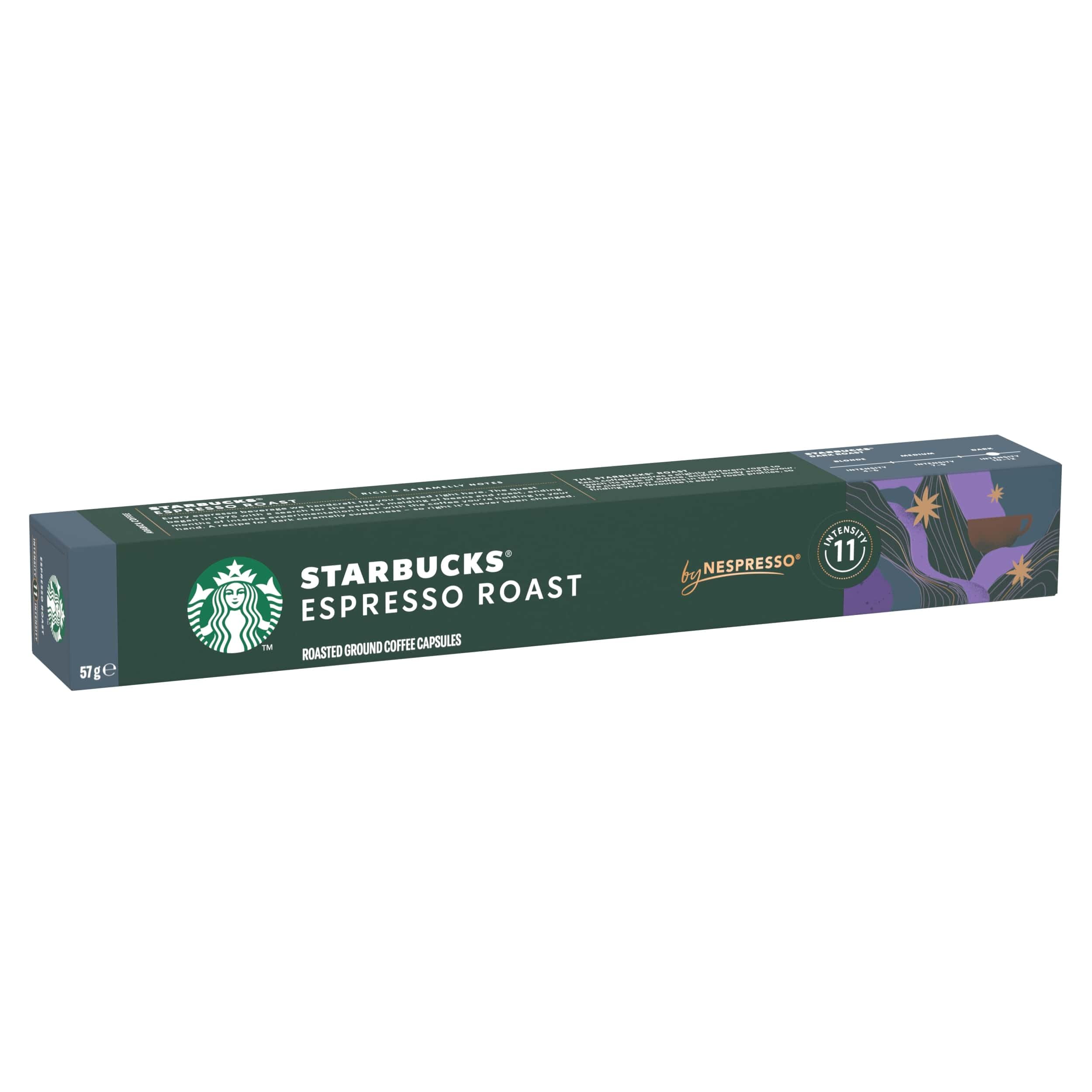 STARBUCKS Espresso Roast Dark Roast Coffee Capsules for Nespresso - 10 Count 1