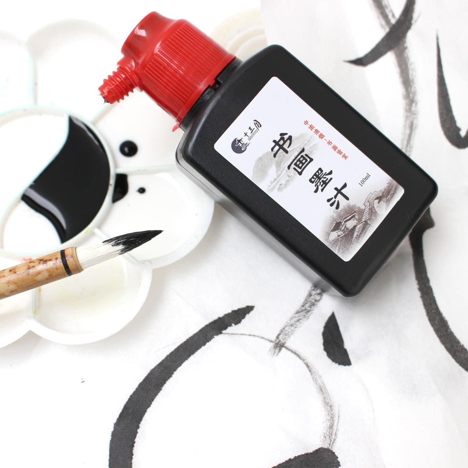 Artway Chinese Sumi Ink - Dense Black Drawing Ink for Calligraphy & Brush Work | 500ml 1