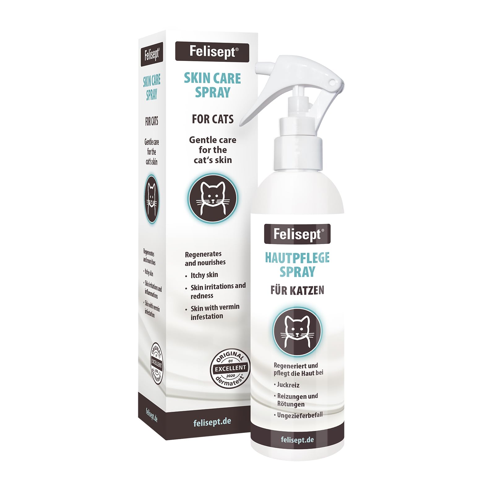 Felisept Skin Care Spray for Cats - Itch & Mite Treatment for All Life Stages | 250ml 1