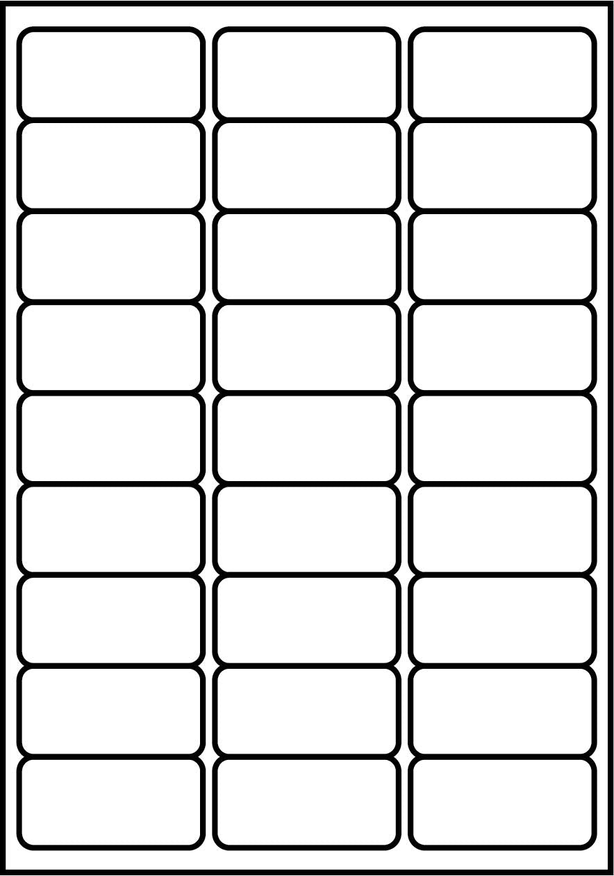 SmithPackaging A4 Self Adhesive Address Labels - 27 Per Sheet, 100 Sheets | Matt White