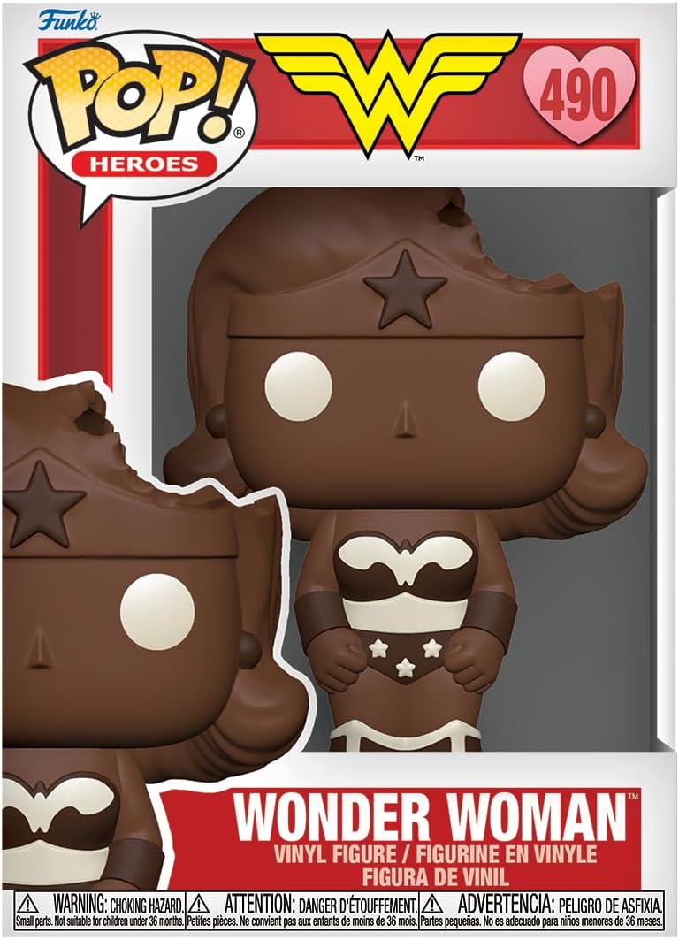 Funko Pop! Heroes: DC - Wonder Woman (Valentine's Choco) Vinyl Figure 76221 1
