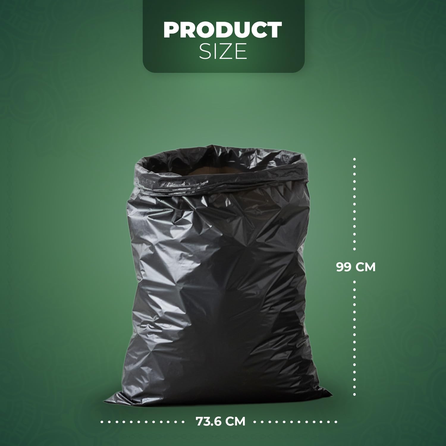 Stick Well 50 Pack Black Bin Bags - 100L Capacity, 33 Micron, Leak-Resistant | Eco-Friendly