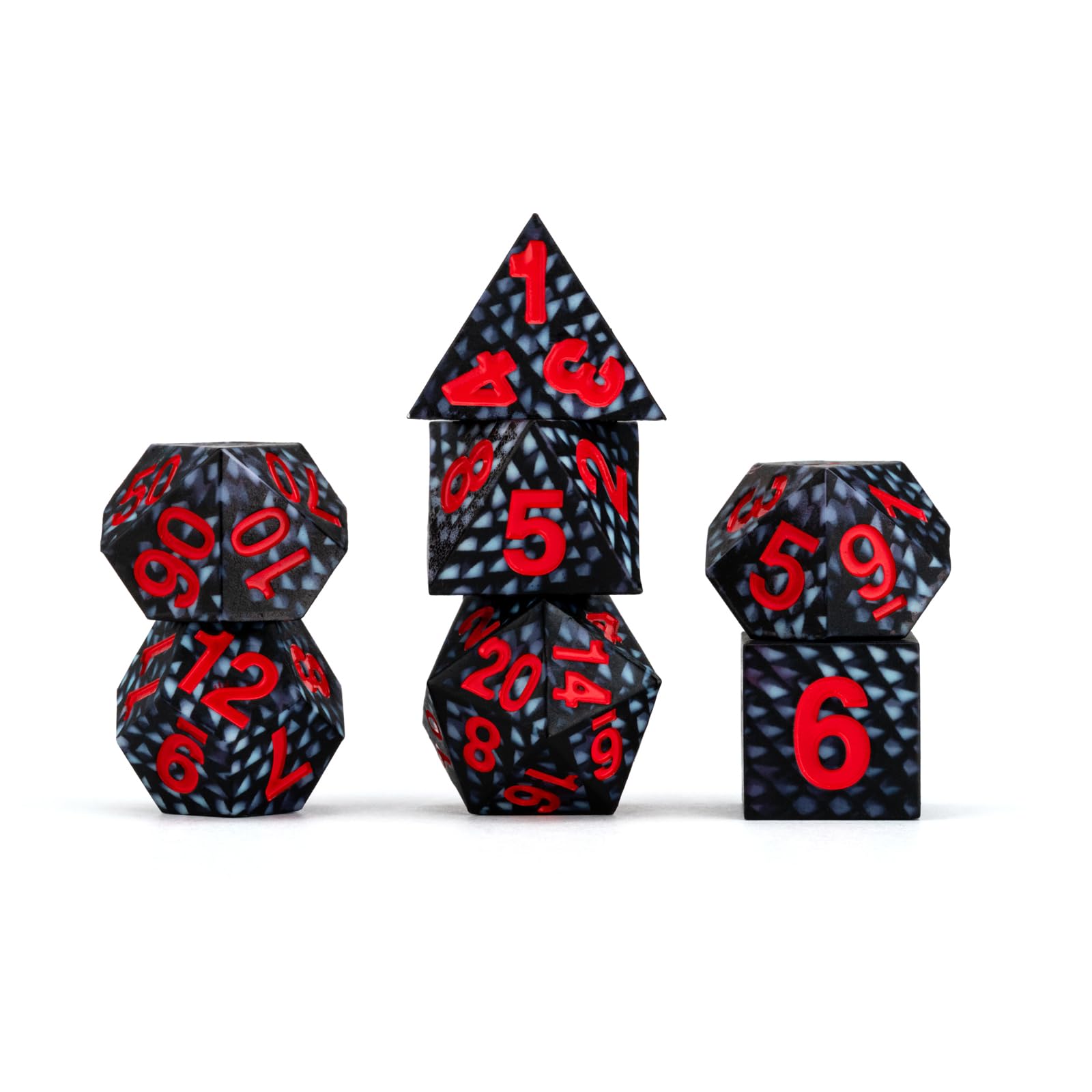 Metallic Dice Games Dragon Storm Silicone Dice Set - 16mm, 7 Pieces | Unisex Adult 1