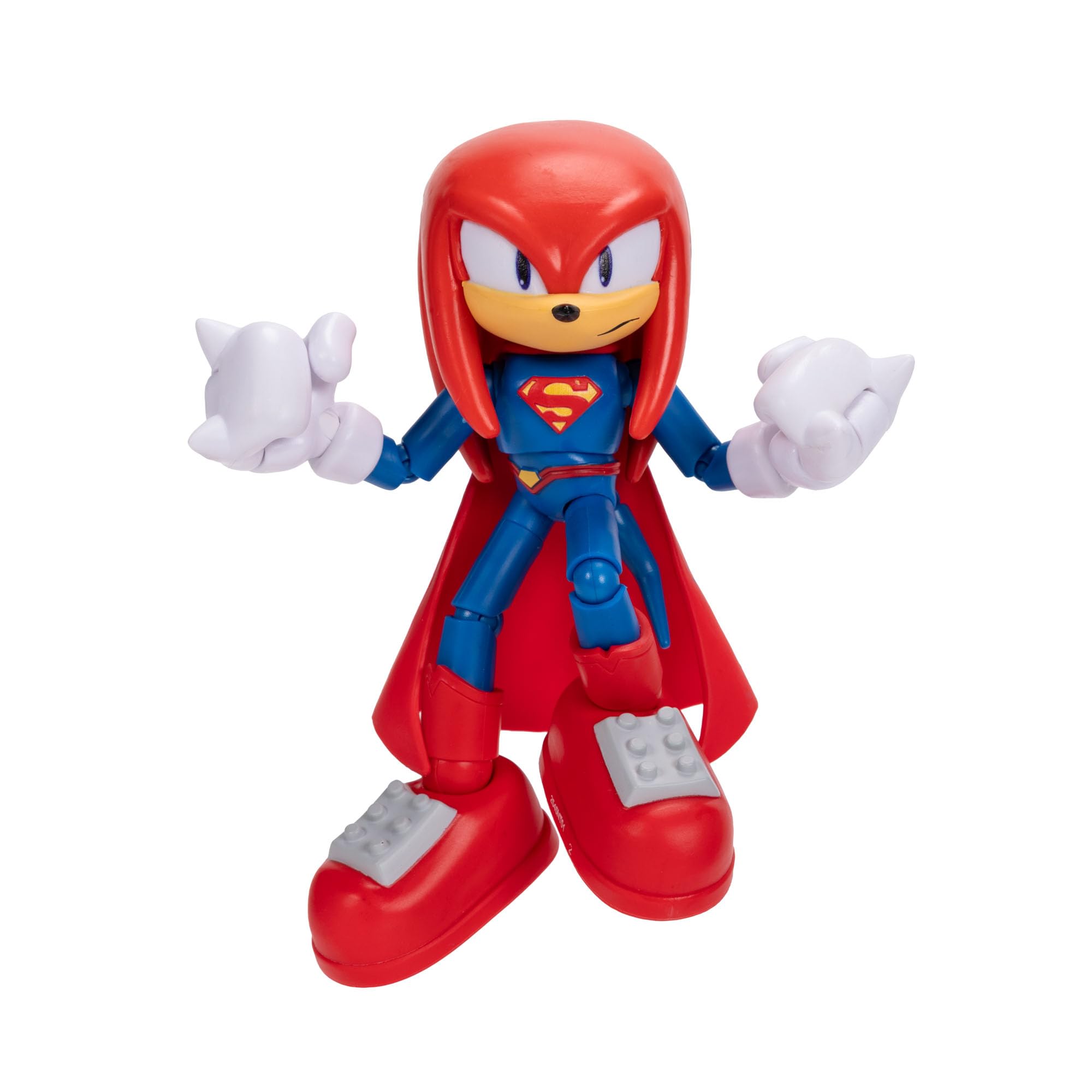 Sonic The Hedgehog DC Knuckles as Superman Action Figure - 5' / 13cm | 22 Points of Articulation