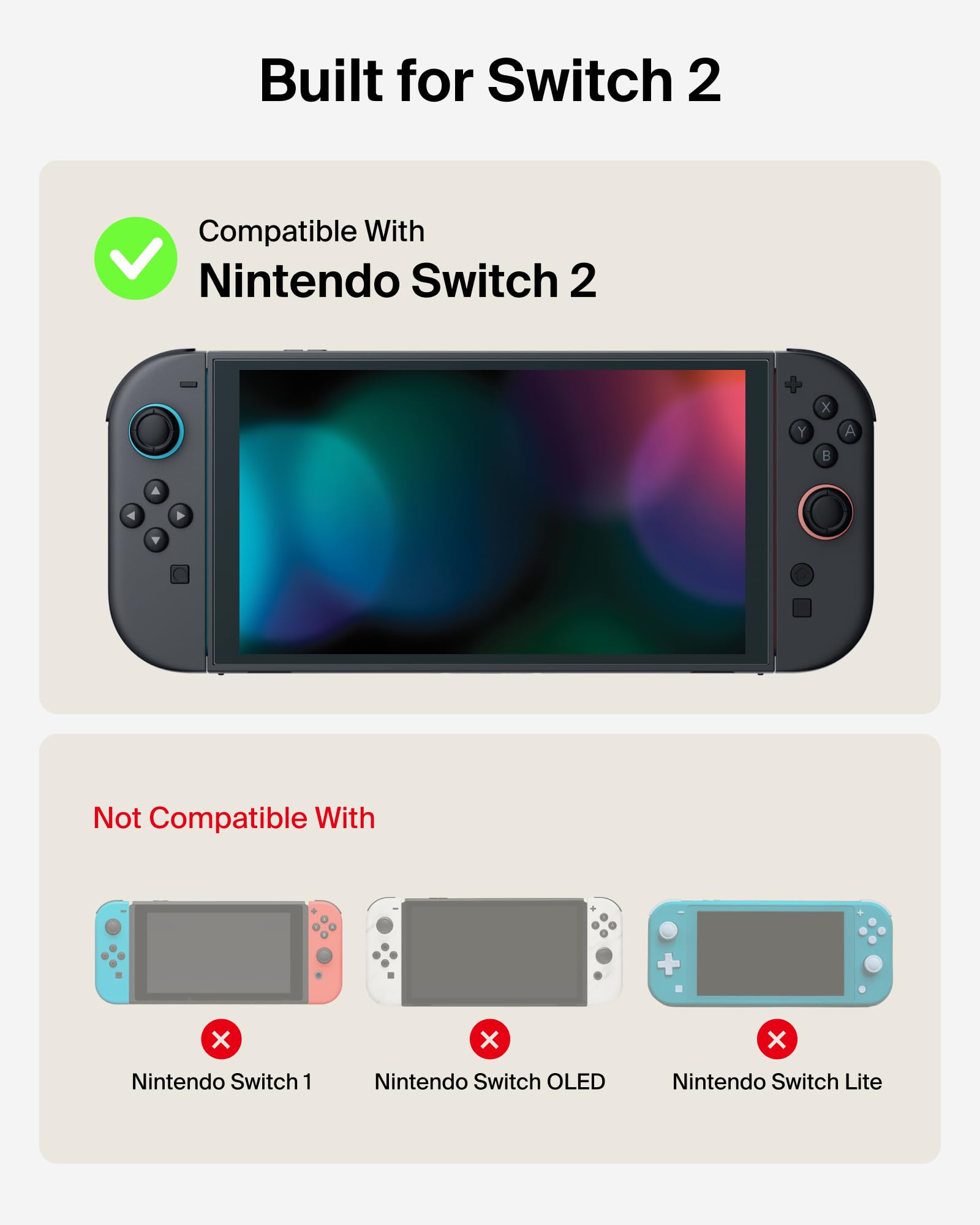 Belkin Nintendo Switch 2 Case with AirTag Holder | Hard Shell Travel Case | Charcoal