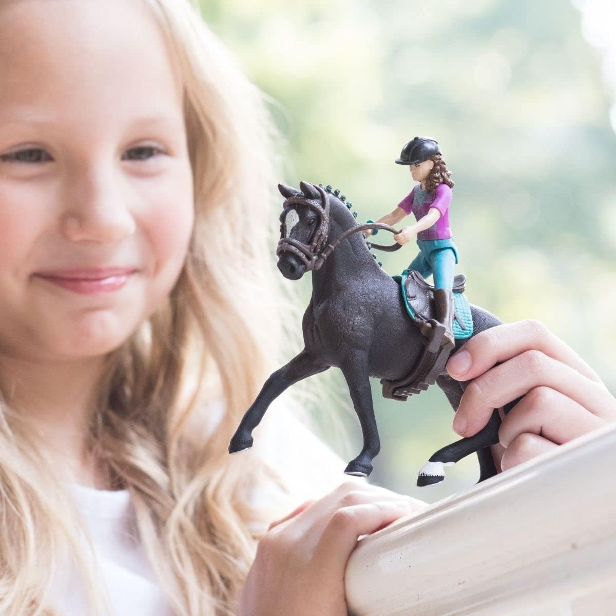 SCHLEICH Horse Club Lisa & Storm Playset - Action Figure with Poseable Doll & Horse for Ages 5+ 2