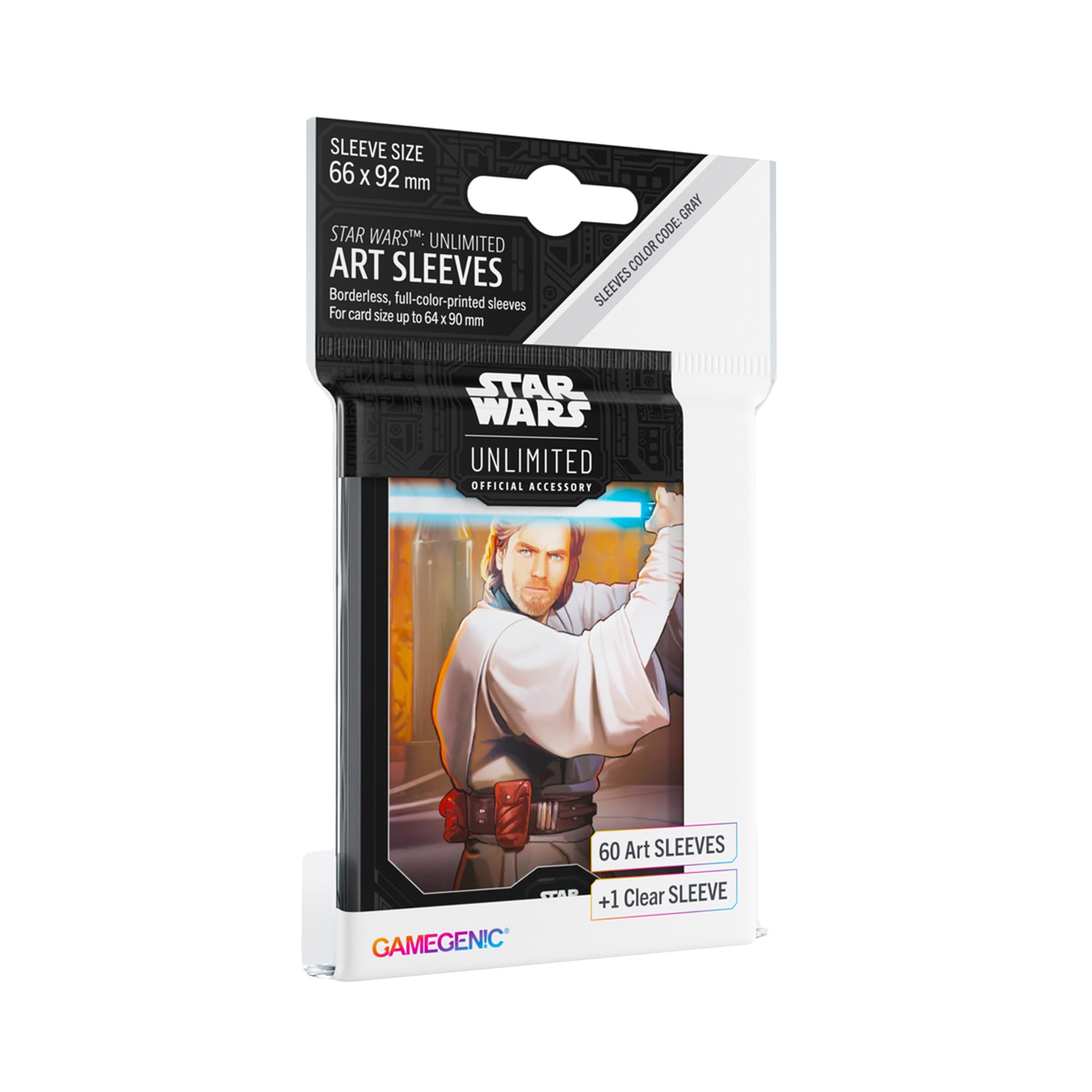 Gamegenic Star Wars Unlimited Obi-Wan Kenobi Art Sleeves | 61 Count | 66x92mm