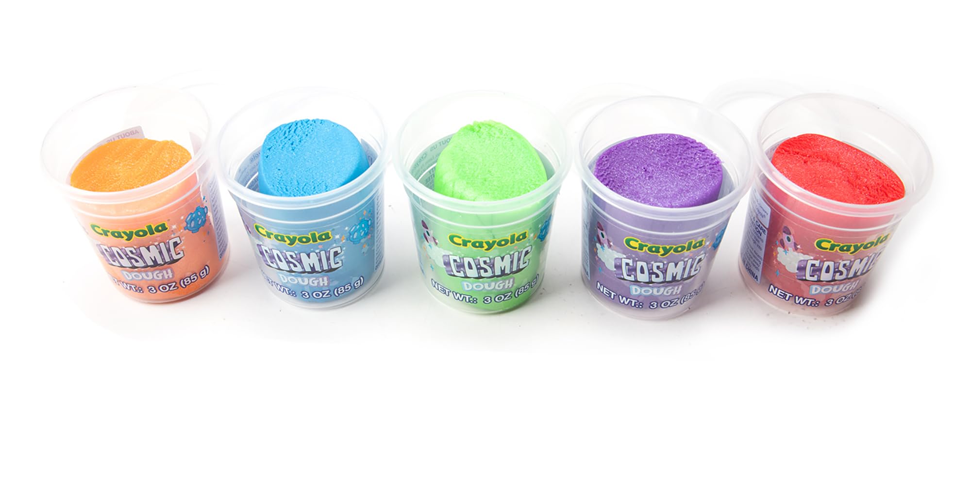 CRAYOLA Pearl and Cosmic Dough Combo Set - 10 Pack (3oz Tubs) | Shimmering Effects