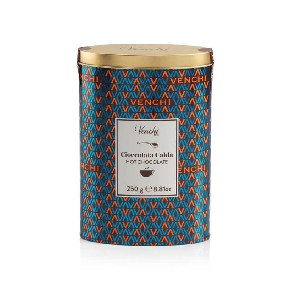 Venchi Hot Chocolate Powder Tin - Traditional Italian Recipe | 250g | Gluten Free